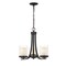 Z-Lite Willow 3 Light Chandelier, Matte Black, Inner White & Outer Clear 426-3C-MB - alternate 5